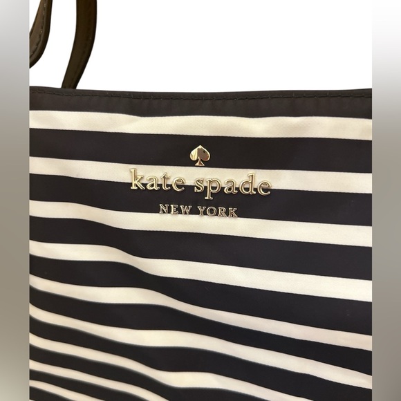 Kate Spade Watson Lane Black/Clotted Cream Maya Tote- - Picture 8 of 11